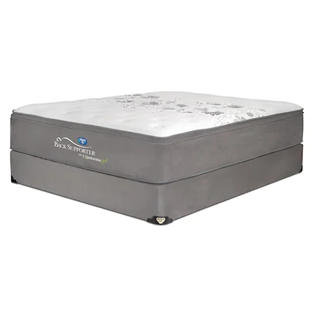 Full Euro Top Plush Hybrid Mattress and Foundation